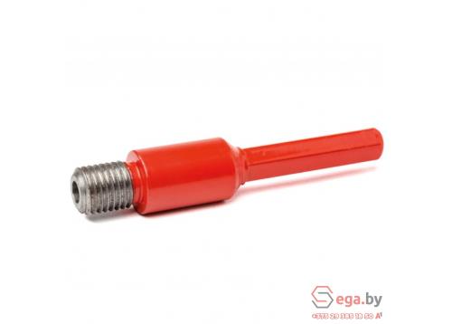 Переходник М16 х S10 (шестигранник) с центрирующим сверлом фото 2