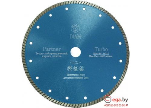 Алмазный диск для болгарки по железобетону Diam Turbo Partner 000177 фото 1