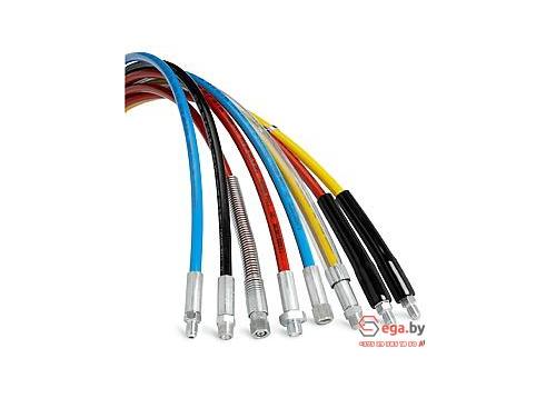 Гибкое копье DN4, 12 м, 1/16&quot;Ш nptf - 1/4&quot;Г bsp, 1200 бар, 1,32 кг, max Ø втулки 10 мм фото 1