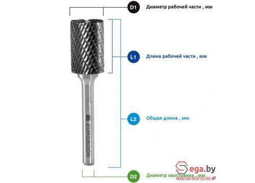 Борфрезы тип В - С торцевыми зубьями EUROBOOR RB.B0303 фото 2