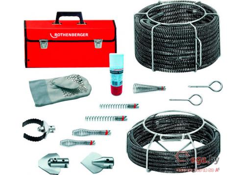 Набор прочистных спиралей и насадок Rothenberger STANDARD Ø 16 / 22 мм * фото 1