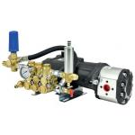 Насос высокого давления с гидроприводом GM54150 S в сборе в сборе с гидромотором, регулятором, предохранительным клапраном, манометром, термоклапаном