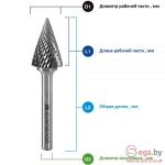 Шарошки тип M - Конус острый EUROBOOR RB.M0606